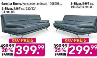 Möbel Boss Garnitur Bruno oder 2 Sitzer Angebot