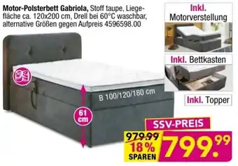 Möbel Boss Motor Polstebett Gabriola Angebot