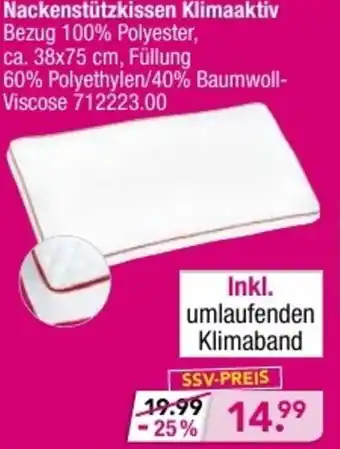 Möbel Boss Nackenstützkissen Klimaaktiv Angebot