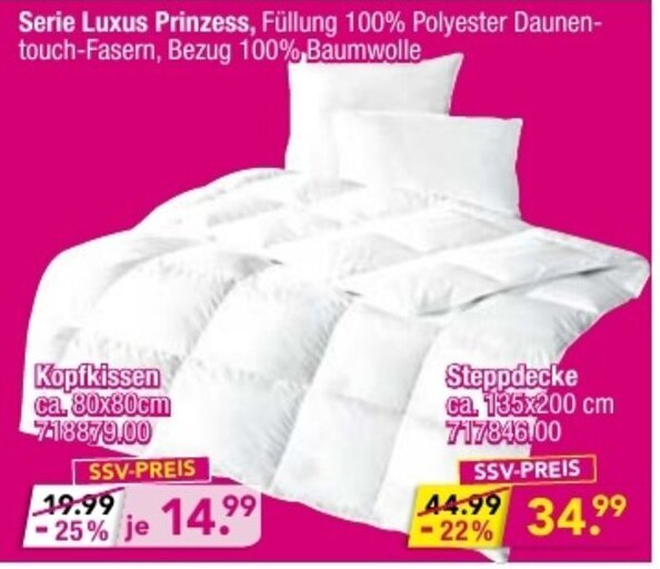 Serie Luxus Prinzes Angebot bei Möbel Boss