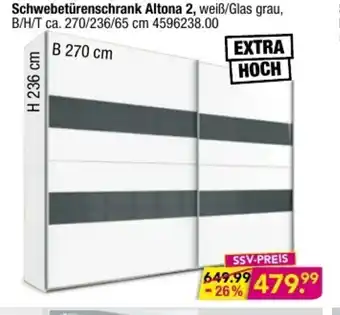 Möbel Boss Schwebetürenschrank Altona 2 Angebot