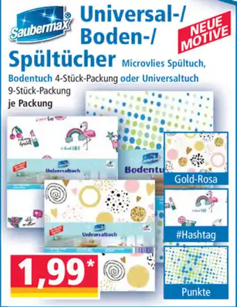 Norma Saubermax Universal/Boden/Spültücher Angebot