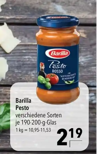 CITTI Markt Barilla Pesto 190-200g Angebot