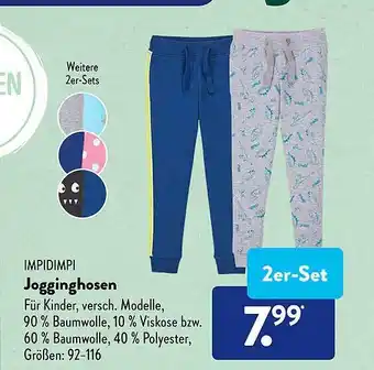 Aldi Süd Impidimpi jogginghosen Angebot