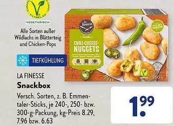 Aldi Süd La finesse snackbox Angebot