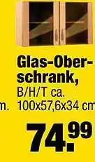 SB Lagerkauf Glas-ober-schrank Angebot