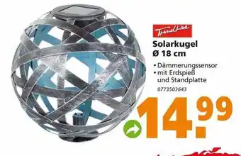 Globus Baumarkt Solarkugel ø 18 cm Angebot