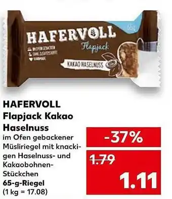 Kaufland Hafervoll flapjack kakao haselnuss Angebot