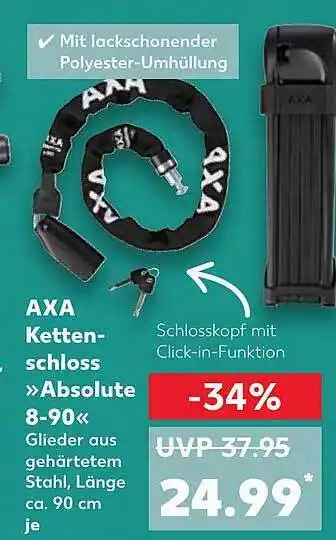 Kaufland Axa ketten-schloss »absolute 8-90« Angebot