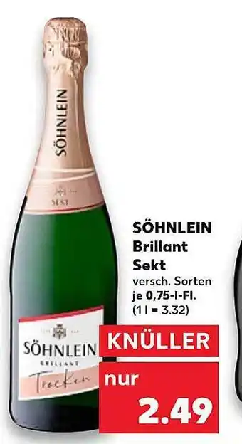 Kaufland Söhnlen brillant sekt versch. sorten Angebot