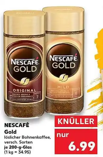 Kaufland Nescafé gold versch. sorten Angebot