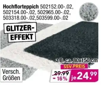 Möbel Boss Hochflorteppich Angebot