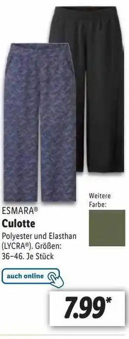 Lidl Esmara culotte Angebot