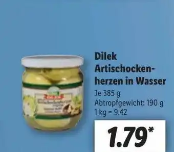 Lidl Dilek artischocken-herzen in wasser Angebot