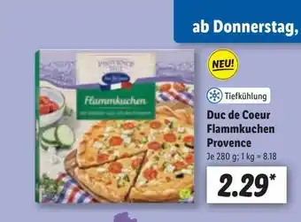 Lidl Duc de coeur flammkuchen provence Angebot