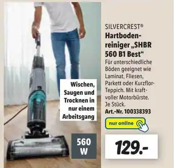 Lidl Silvercrest hartboden-reiniger „shbr 560 b1 best” Angebot