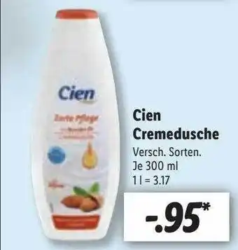 Lidl Cien cremedusche versch. sorten Angebot