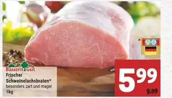 Marktkauf Bauern gut frischer schweinelachsbraten Angebot