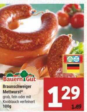 Marktkauf Bauern gut braunschweiger mettwurst Angebot