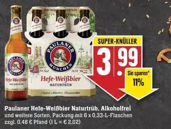 Scheck-in-Center Paulaner hefe-weißbier naturtrüb, alkoholfrei Angebot