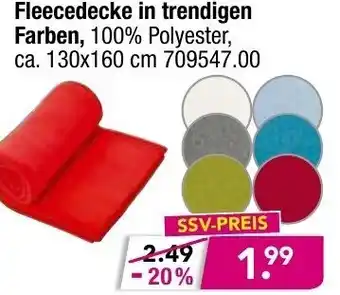 Möbel Boss Fleecedecke in trendigen Farben Angebot