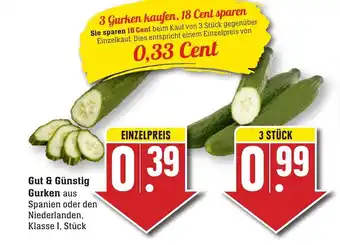 nah & gut Gut & Günstig Gurken Angebot