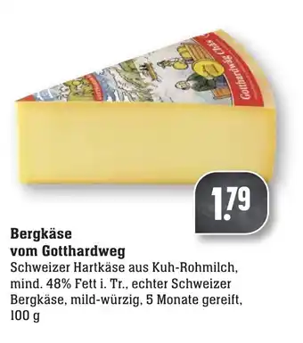 nah & gut Bergkäse vom Gotthardweg 100g Angebot