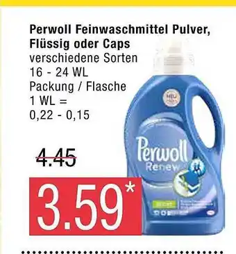 Marktkauf Perwoll feinwaschmittel pulver, flüssig oder caps Angebot