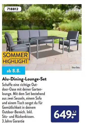 Aldi Nord Alu-dining-lounge-set Angebot