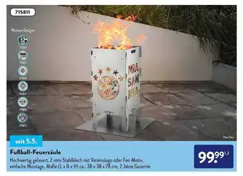 Aldi Nord Fußball-feuersäule Angebot