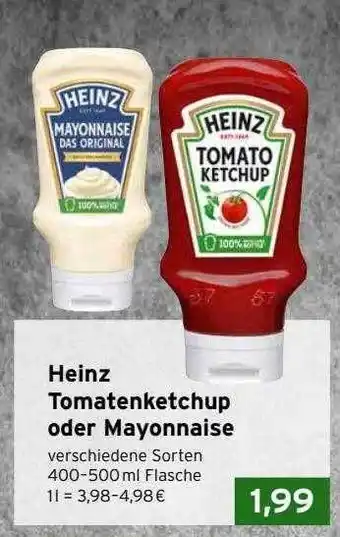 CAP Markt Heinz tomatenketchup oder mayonnaise Angebot