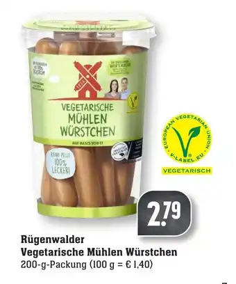 nah & gut Rügenwalder Vegetarische Mühlen Würtschen 200g Angebot