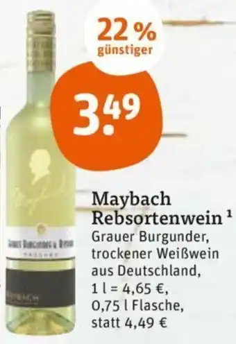 tegut Maybach Rebsortenweine 0,75 L Flasche Angebot