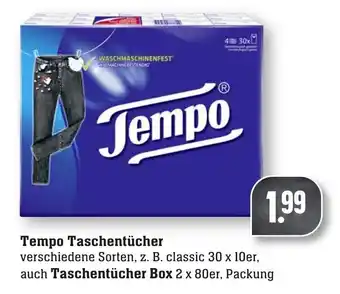 nah & gut Tempo Taschentücher auch Taschentücher Box Angebot