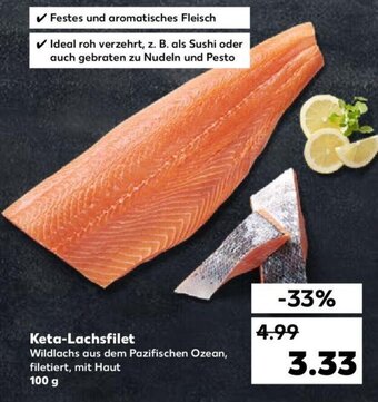 Kaufland Keta Lachsfilet 100 g Angebot