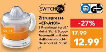 Kaufland Switch On Zitruspresse ,,CP-A101" Angebot