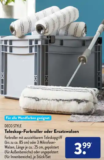 Aldi Süd Deco Style Teleskop Farbroller oder Ersatzwalzen Angebot