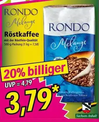 Norma Rondo melange röstkaffee Angebot