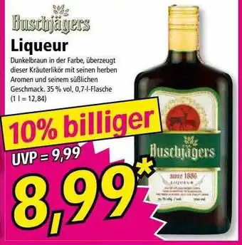 Norma Buschjägers liqueur Angebot