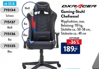 Aldi Süd DXRACER Gaming Stuhl Chefsessel Angebot