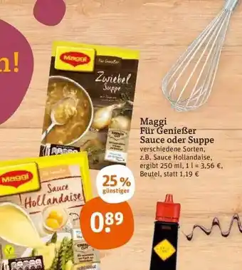 tegut Maggi für genießer sauce oder suppe Angebot