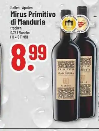 trinkgut Mirus primitivo di manduria Angebot