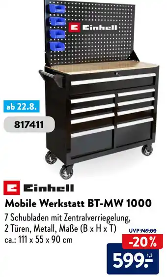 Aldi Süd Einhell Mobile Werkstatt BT-MW 1000 Angebot