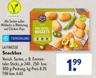 Aldi Süd La Finesse Snackbox 240, 250  oder 300 g Packung Angebot