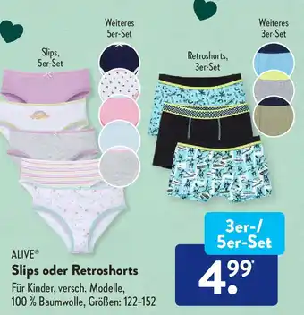 Aldi Süd Alive Slips oder Retroshorts Angebot