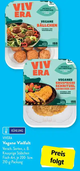 Aldi Süd Vivera Vegane Vielfalt 200-210 g Packung Angebot