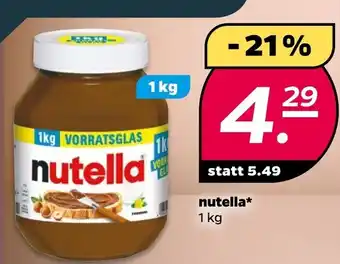 NETTO Ferrero Nutella 1kg Angebot