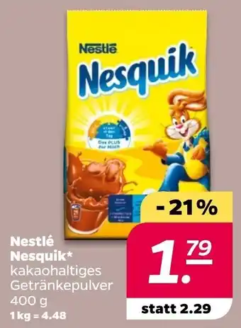 NETTO Nestle Nesquik 400g Angebot