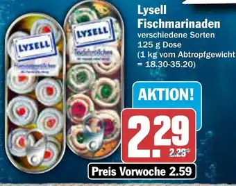 AEZ Lysell Fischmarinaden 125 g Dose Angebot