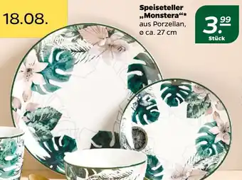 NETTO Speiseteller Monstera Angebot